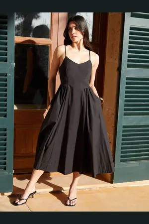 Threadbare V-Neck Fit and Flare 100% Cotton Midi Dress40
