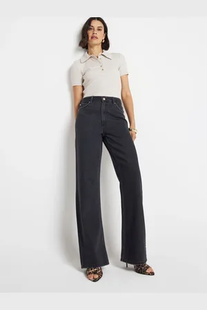 River Island Jean droit à taille haute et décontracté 100% coton46 R