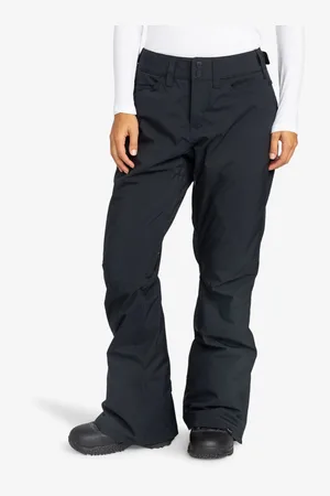 Roxy Pantalon de ski imperméable et thermique à taille haute pour le ski de fondL