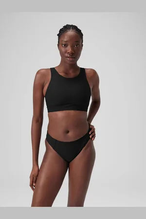 Speedo Womens Solid Bikini Top with Meshxlarge