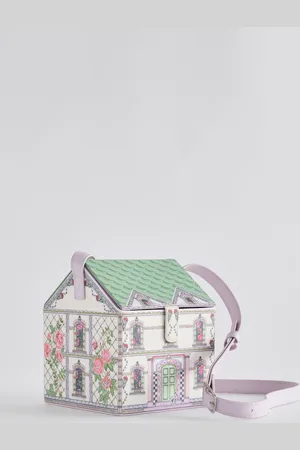 Cath Kidston Christmas House Cross-Body 100% Cotton BagUn an