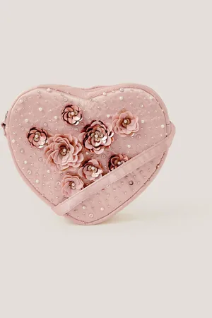 Monsoon Sequin Flower Heart Bagun