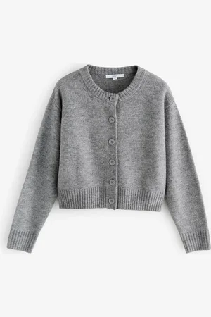 Next Crew Neck Knitted Cardigan With WoolM Reg