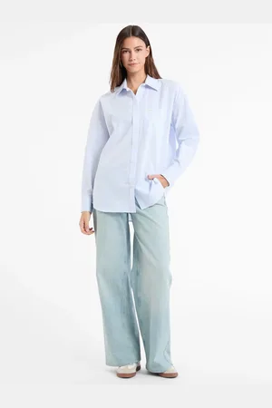 Guess Manches longues surdimensionnées 100% Coton ChemisesM