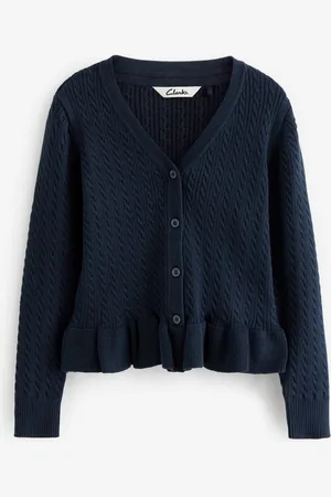 Clarks School Cardigan en maille torsadée4 ans (104cm)