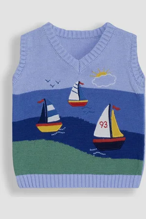 JoJo Maman Bébé Sailboat Scene Tank Top9298cm