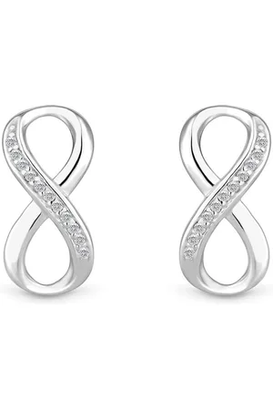 Simply Silver Tone Sterling 925 Boucles d