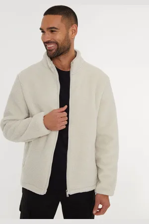 Threadbare Zip Through Col cheminée Borg VesteXXL