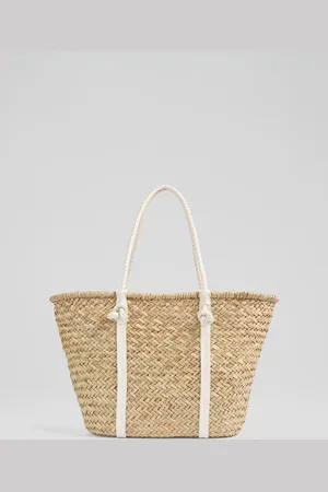 LK Bennett Harper Straw Classic Beach Tote BagTAILLE UNIQUE