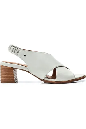 Moda In Pelle Prinia - Sandales élastiques croisées à talon basue355