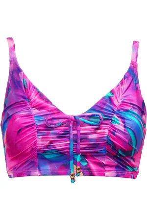 Pour Moi Cabana Cabana Underwired Longline Ruched Bikini Top70G