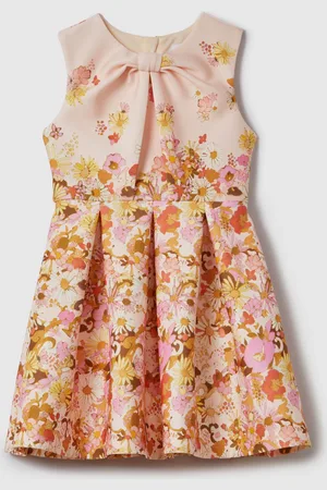 Reiss Robe ajustée et évasée à naud en néoprène Josephine9 - 10 ans (134 - 140cm)