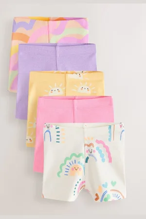 Next Ribbed Cycle Shorts 5 Pack (3mths-7yrs)104110cm