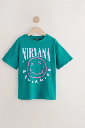 Next Oversized Nirvana Band License 100% Cotton T-Shirt (3-16yrs)158164cm