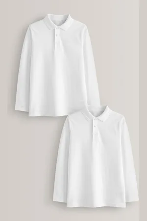Next 100% coton Manches longues Polos scolaires (3-16ans)7 ans (122cm)