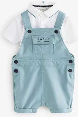 Ted Baker Dungaree And Polo Shirt Set7480cm