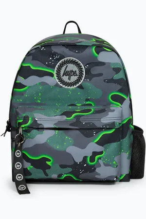 Hype . Boys Green Iconic Glow Camo Backpackun