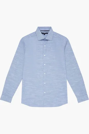 French Connection 100% Cotton Slim Fit Striped Long Sleeve Button Up ShirtMédium