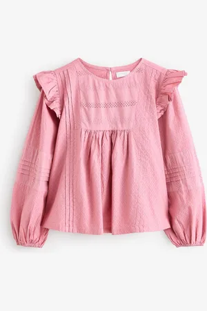 Next Manches longues Frill 100% Cotton Chemisiers (3-16yrs)11 ans (146cm)