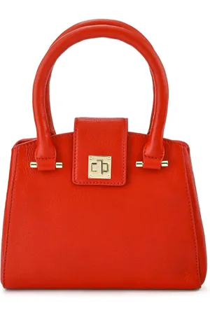 JONES BOOTMAKER Red Whimsy Leather Top Handle Bagun