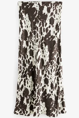 Next Jupe midi en satin imprimée42 Tall
