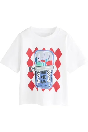 Next Short Sleeve Graphic 100% Cotton T-Shirt (3mths-7yrs)6874cm