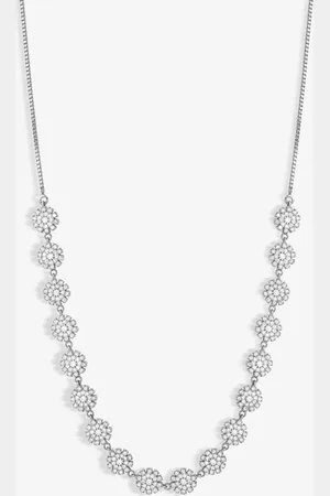 Jon Richard Tone Cubic Flower Adjustable Mini Necklaceun