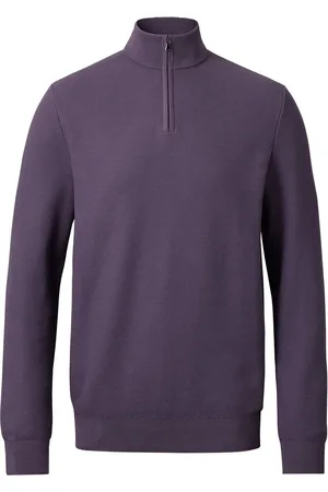 Charles Tyrwhitt Honeycomb 100% Cotton Zip Neck Sweat TopGrand