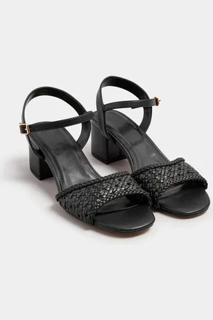 Long Tall Sally Woven Block Heel Sandalseu42