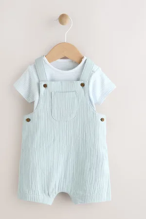 Next Ensemble salopette et body tissé pour bébé (0mths-2yrs)8086cm