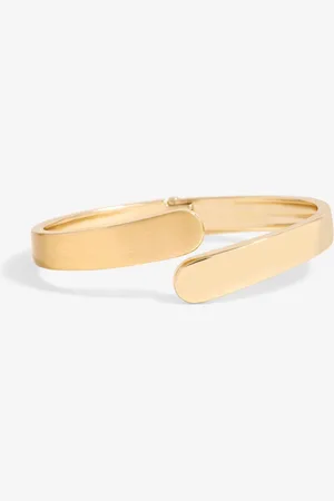 Jon Richard Tone Polished Satin Open Hinge Bangleun