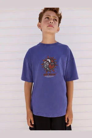 Next T-shirt décontracté délavé à manches courtes imprimé graphique 100% coton (3-16ans)134140cm
