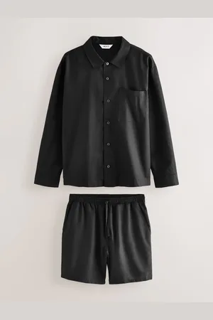 Next Linen Cotton Blend Shorts Pyjamas SetMédium