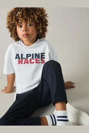 Reiss Blake 100% Cotton Jersey Alpine Races Print T-Shirt6 - 7 ans (116 - 122cm)
