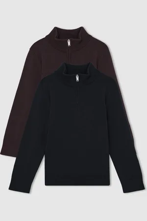 Reiss Blackhall 2 Pack Two Pack of Merino Wool Zip-Neck Jumpers8 - 9 ans (128 - 134cm)