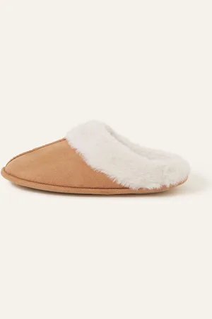 Accessorize Chaussons mules en fausse fourrureXL