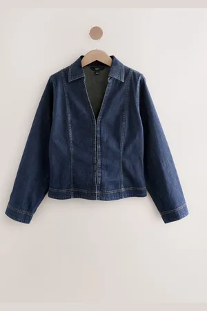 Next Chemise en jean à manches longues à fermeture crochet et ail54