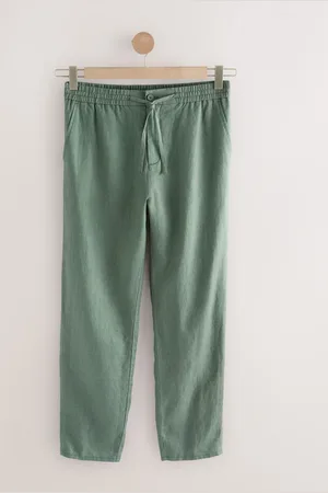 Next Pantalon Signature à taille élastiquée avec cordon de serrage 100% lin34s