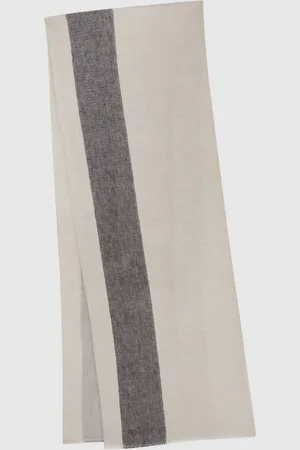 Reiss Écharpe rayée en lin et modal BeatrixUn an