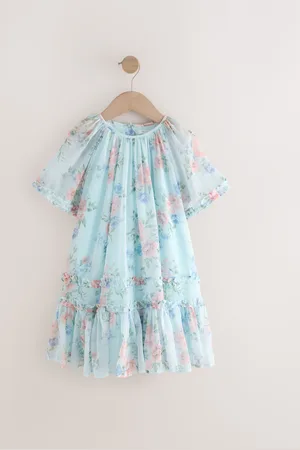 Next Robe en mousseline à manches ange (3-16ans)14 ans (164cm)