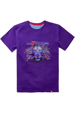 Joe Browns Bold Lion Graphic Print Head 100% Cotton T-Shirtxlarge