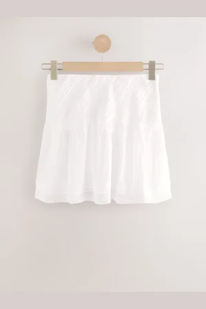 Next Mini-jupe 100% coton avec détail en dentelle48