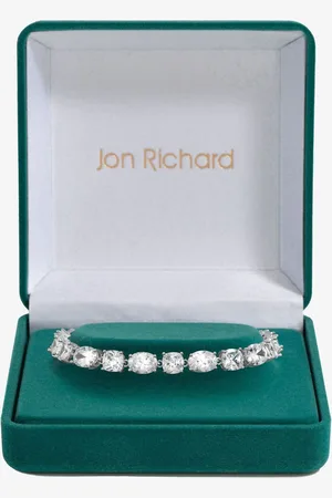 Jon Richard Tone Cubic Zirconia Mixed Stone Braceletun