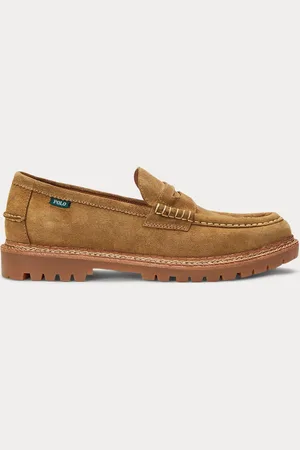 Ralph Lauren Jett Penny Suede Loafer Shoesr. u.11eu45