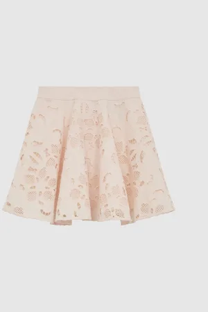 Reiss Mini-jupe taille haute en dentelle Nella110116cm