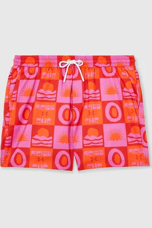 Reiss Trinity Ché Sunset-Print Swim Shortsxlarge