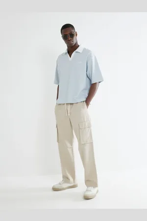 River Island Seersucker Open Neck T-ShirtGrand