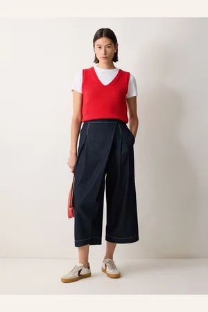 Jigsaw Denim Wrap Front Trousers34