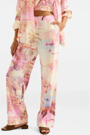 Forever New Miley Wide Leg Joggers with A Touch Of Linen34