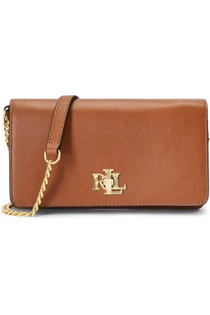 Ralph Lauren Leather Chain Crossbody Turn Lock BagUn an